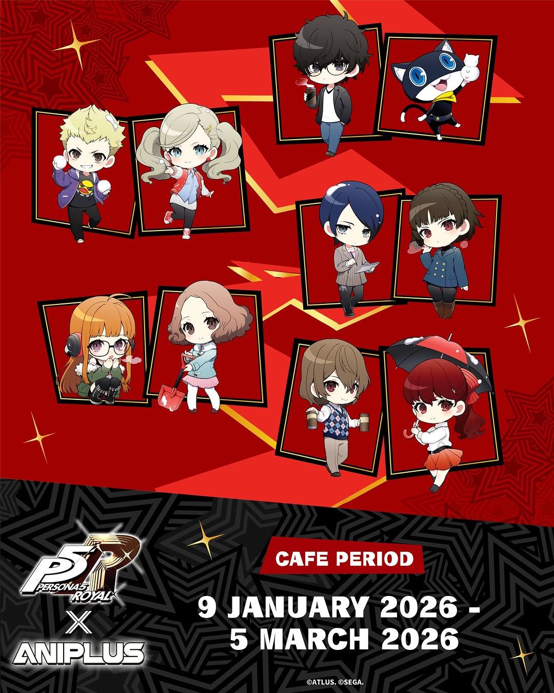 Aniplus Cafe x Persona 5 Royal Collab (Collab Runs EVERYDAY Until 5th March!)