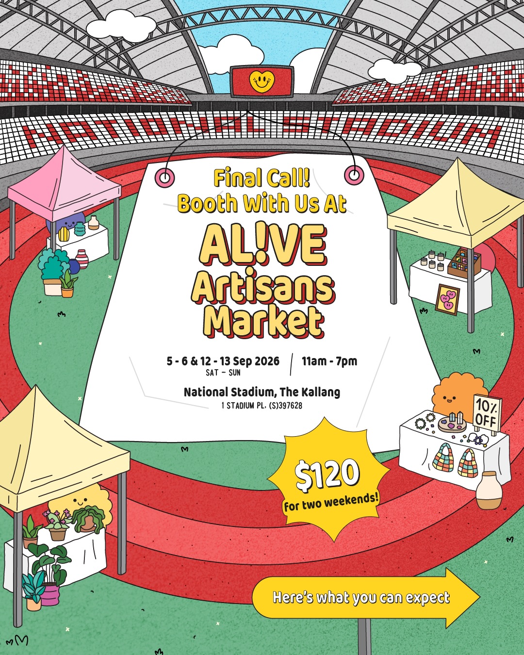 AL!VE Artisans Market @ National Stadium Experience 2026